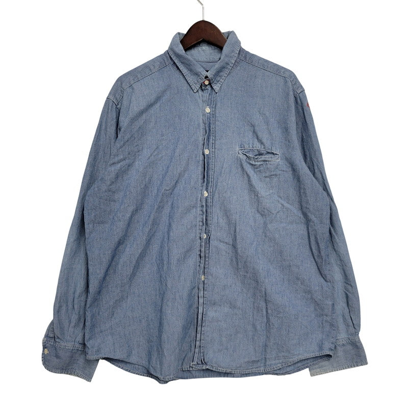 【中古品】【メンズ】 OLD STUSSY オールド ステューシー USA製 CHAMBRAY LS SHIRT シャンブレー ロングスリーブ シャツ トップス 142-260822-kh-02-izu サイズ：M カラー：ライトブルー 万代Net店