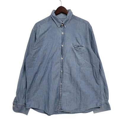 【中古品】【メンズ】 OLD STUSSY オールド ステューシー USA製 CHAMBRAY LS SHIRT シャンブレー ロングスリーブ シャツ トップス 142-260822-kh-02-izu サイズ：M カラー：ライトブルー 万代Net店