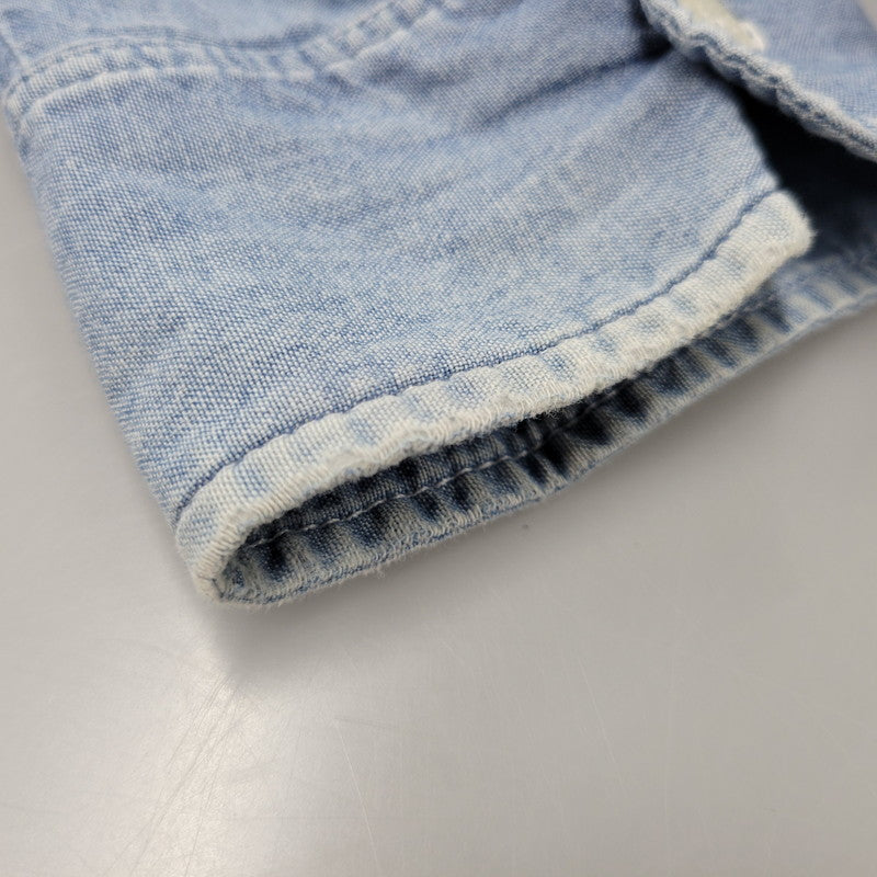 【中古品】【メンズ】 OLD STUSSY オールド ステューシー USA製 CHAMBRAY LS SHIRT シャンブレー ロングスリーブ シャツ トップス 142-260822-kh-02-izu サイズ：M カラー：ライトブルー 万代Net店