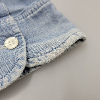 【中古品】【メンズ】 OLD STUSSY オールド ステューシー USA製 CHAMBRAY LS SHIRT シャンブレー ロングスリーブ シャツ トップス 142-260822-kh-02-izu サイズ：M カラー：ライトブルー 万代Net店