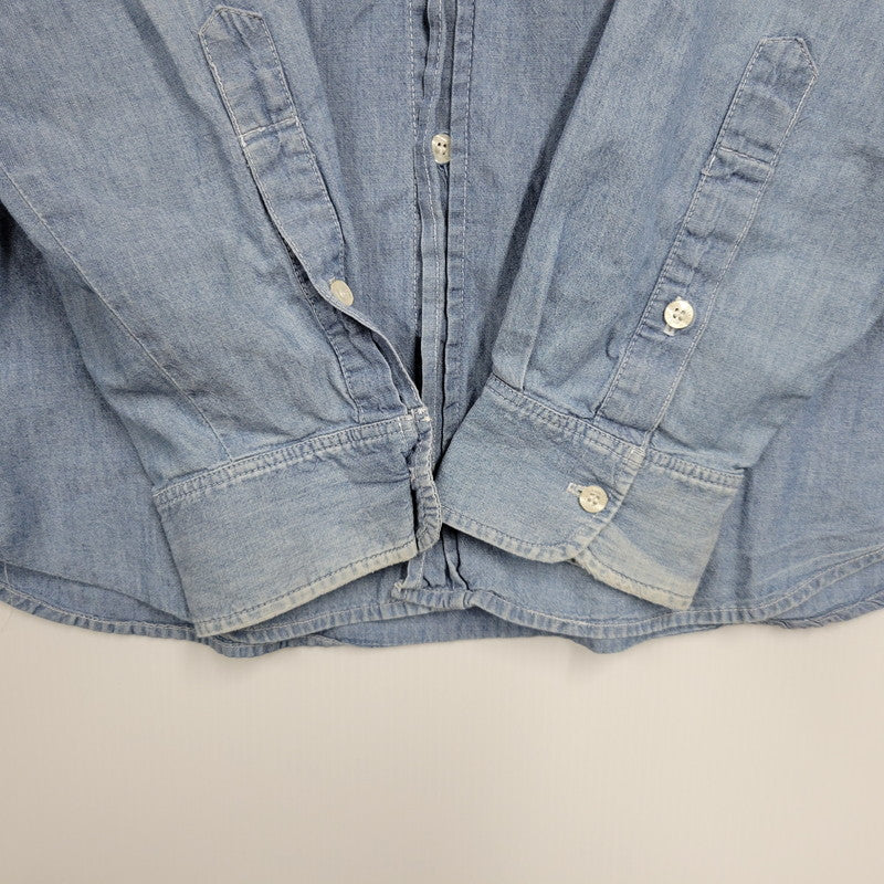 【中古品】【メンズ】 OLD STUSSY オールド ステューシー USA製 CHAMBRAY LS SHIRT シャンブレー ロングスリーブ シャツ トップス 142-260822-kh-02-izu サイズ：M カラー：ライトブルー 万代Net店
