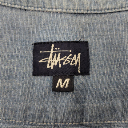 【中古品】【メンズ】 OLD STUSSY オールド ステューシー USA製 CHAMBRAY LS SHIRT シャンブレー ロングスリーブ シャツ トップス 142-260822-kh-02-izu サイズ：M カラー：ライトブルー 万代Net店