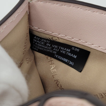【中古品】【レディース】 Michael Kors マイケルコース GREENWICH 35S6GGRE8I グリニッチ タブ ジップアラウンド ウォレット ミディアム MKシグネチャー 財布 200-260830-as-01-izu カラー：ホワイト×ピンク 万代Net店