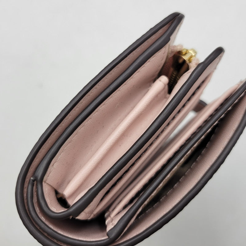 【中古品】【レディース】 Michael Kors マイケルコース GREENWICH 35S6GGRE8I グリニッチ タブ ジップアラウンド ウォレット ミディアム MKシグネチャー 財布 200-260830-as-01-izu カラー：ホワイト×ピンク 万代Net店