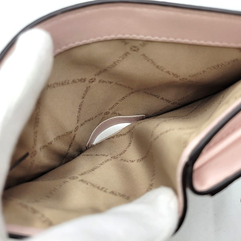 【中古品】【レディース】 Michael Kors マイケルコース GREENWICH 35S6GGRE8I グリニッチ タブ ジップアラウンド ウォレット ミディアム MKシグネチャー 財布 200-260830-as-01-izu カラー：ホワイト×ピンク 万代Net店