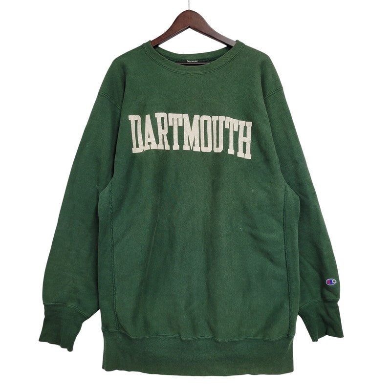 【中古品】【メンズ】 CHAMPION チャンピオン USA製 DARTMOUTH REVERSE WEAVE SWEATSHIRT ダートマス リバースウィーブ スウェットシャツ トップス 146-260822-kh-01-izu サイズ：XXL カラー：グリーン 万代Net店