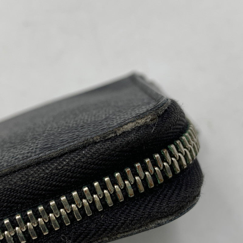 【中古品】【メンズ/レディース】 LOUIS VUITTON ルイ・ヴィトン N63077 ダミエグ・ラフィット ジッピーオーガナイザー ロングウォレット 長財布 179-260822-as-10-izu カラー：ブラック系 万代Net店