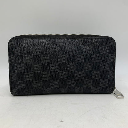 【中古品】【メンズ/レディース】 LOUIS VUITTON ルイ・ヴィトン N63077 ダミエグ・ラフィット ジッピーオーガナイザー ロングウォレット 長財布 179-260822-as-10-izu カラー：ブラック系 万代Net店