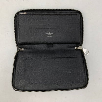 【中古品】【メンズ/レディース】 LOUIS VUITTON ルイ・ヴィトン N63077 ダミエグ・ラフィット ジッピーオーガナイザー ロングウォレット 長財布 179-260822-as-10-izu カラー：ブラック系 万代Net店