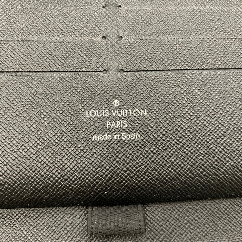 【中古品】【メンズ/レディース】 LOUIS VUITTON ルイ・ヴィトン N63077 ダミエグ・ラフィット ジッピーオーガナイザー ロングウォレット 長財布 179-260822-as-10-izu カラー：ブラック系 万代Net店