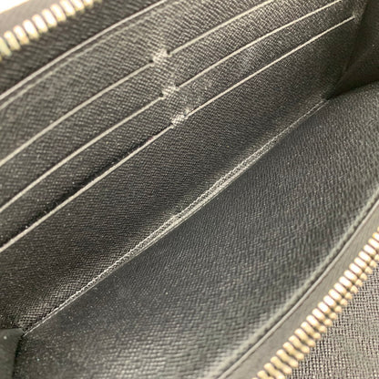 【中古品】【メンズ/レディース】 LOUIS VUITTON ルイ・ヴィトン N63077 ダミエグ・ラフィット ジッピーオーガナイザー ロングウォレット 長財布 179-260822-as-10-izu カラー：ブラック系 万代Net店
