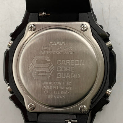 【中古美品】【メンズ/レディース】 G-SHOCK ジーショック BEZEL BRACELET CUSTOM WATCH GA-2100 ベゼル ブレスレット カスタム 腕時計 196-260822-as-13-izu カラー：ブラック系 万代Net店