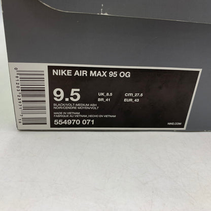 【中古品】【メンズ】 NIKE ナイキ AIR MAX 95 OG 554970-071 エアマックス95 OG スニーカー 靴 160-260822-as-14-izu サイズ：27.5cm カラー：BLACK/VOLT-MEDIUM ASH 万代Net店