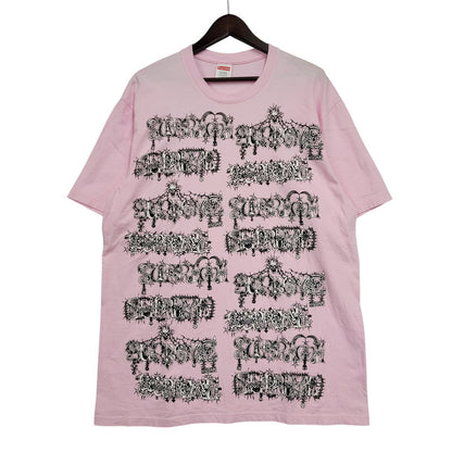 【中古品】【メンズ】 SUPREME シュプリーム 22FW WOMBAT TEE ウォンバット Tシャツ 半袖 トップス 149-260823-yn-01-izu サイズ：L カラー：ピンク 万代Net店