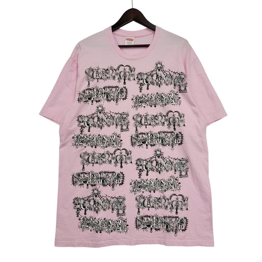 【中古品】【メンズ】 SUPREME シュプリーム 22FW WOMBAT TEE ウォンバット Tシャツ 半袖 トップス 149-260823-yn-01-izu サイズ：L カラー：ピンク 万代Net店