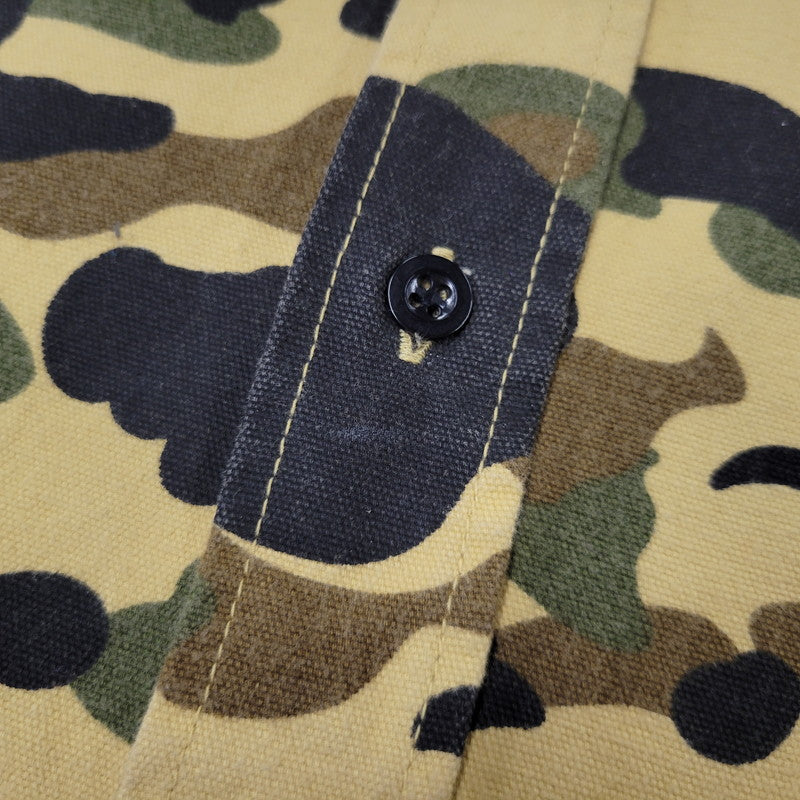 【中古品】【メンズ】 A BATHING APE アベイシングエイプ CAMO LS SHIRT カモ ロングスリーブ シャツ 長袖 142-260903-as-09-izu サイズ：S カラー：マルチカラー 万代Net店