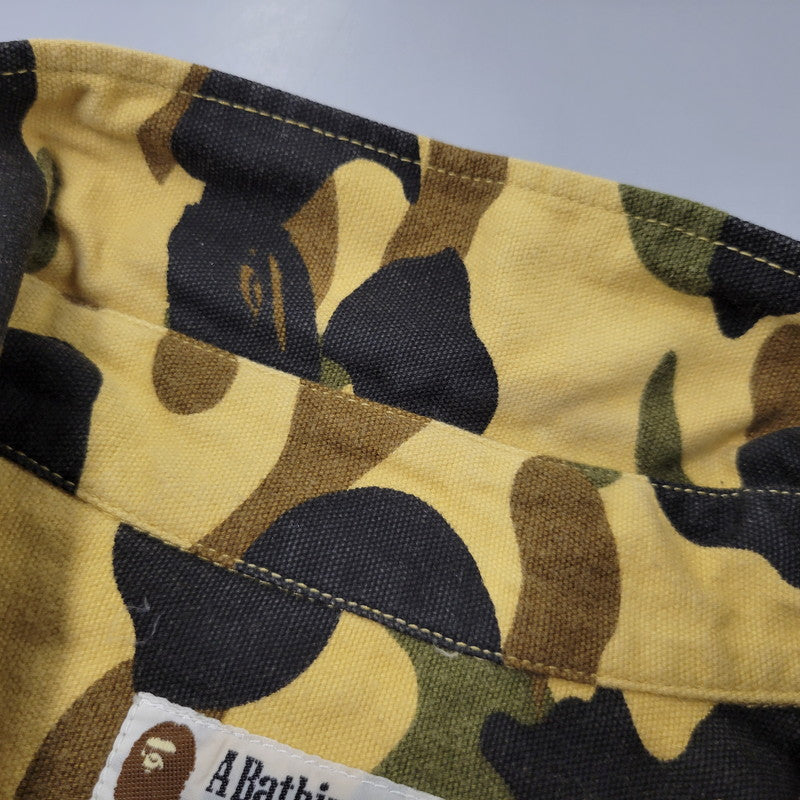 【中古品】【メンズ】 A BATHING APE アベイシングエイプ CAMO LS SHIRT カモ ロングスリーブ シャツ 長袖 142-260903-as-09-izu サイズ：S カラー：マルチカラー 万代Net店
