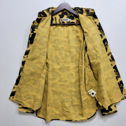 【中古品】【メンズ】 A BATHING APE アベイシングエイプ CAMO LS SHIRT カモ ロングスリーブ シャツ 長袖 142-260903-as-09-izu サイズ：S カラー：マルチカラー 万代Net店