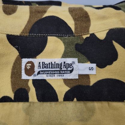 【中古品】【メンズ】 A BATHING APE アベイシングエイプ CAMO LS SHIRT カモ ロングスリーブ シャツ 長袖 142-260903-as-09-izu サイズ：S カラー：マルチカラー 万代Net店