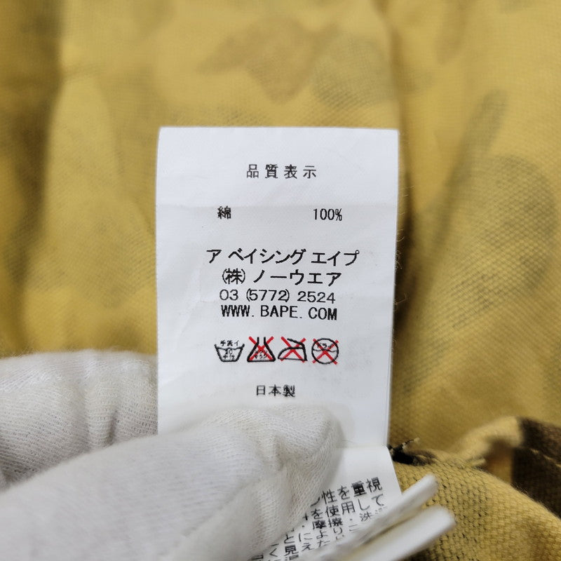 【中古品】【メンズ】 A BATHING APE アベイシングエイプ CAMO LS SHIRT カモ ロングスリーブ シャツ 長袖 142-260903-as-09-izu サイズ：S カラー：マルチカラー 万代Net店