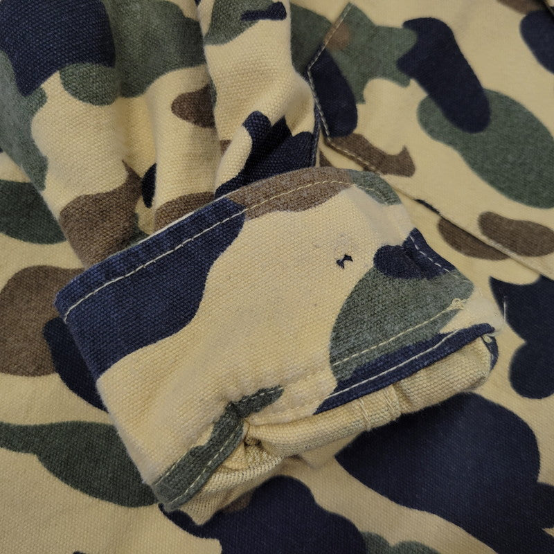 【中古品】【メンズ】 A BATHING APE アベイシングエイプ CAMO LS SHIRT カモ ロングスリーブ シャツ 長袖 142-260903-as-09-izu サイズ：S カラー：マルチカラー 万代Net店