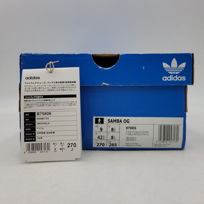 【中古品】【メンズ】 adidas アディダス SAMBA OG B75806 サンバ OG スニーカー 靴 161-260823-as-13-izu サイズ：27cm カラー：FTWWHT/CBLACK/CGRANI 万代Net店