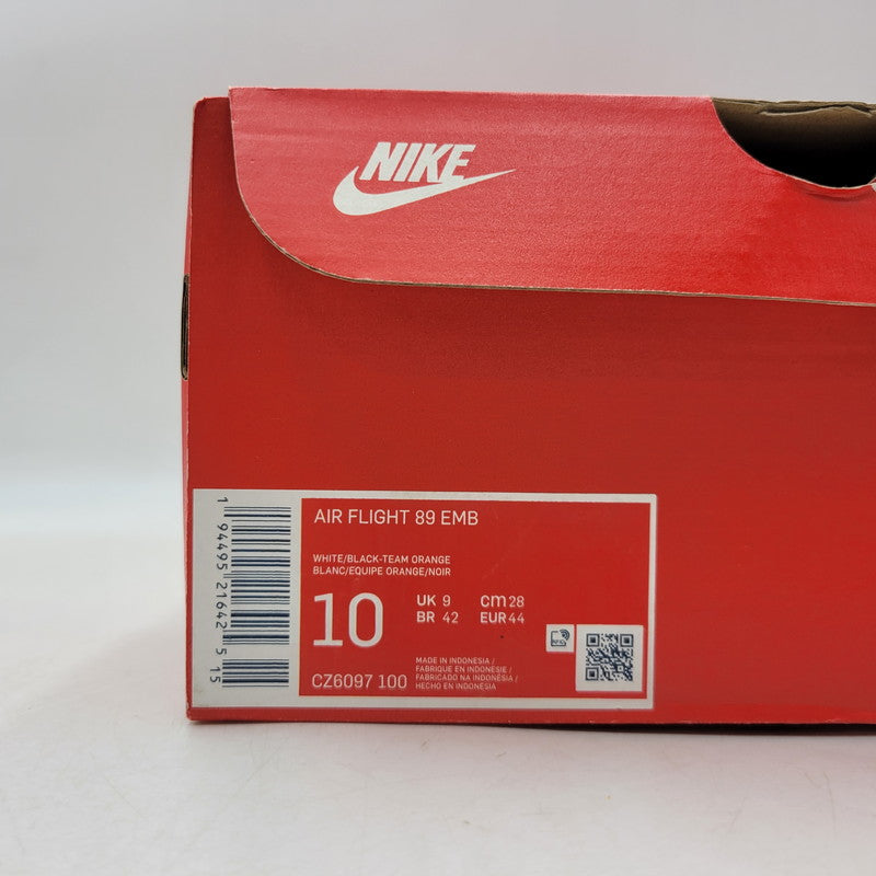 【中古品】【メンズ】 NIKE ナイキ AIR FLIGHT 89 EMB CZ6097-100 エアフライト スニーカー 靴 160-260823-as-01-izu サイズ：28cm カラー：WHITE/BLACK-TEAM ORANGE 万代Net店
