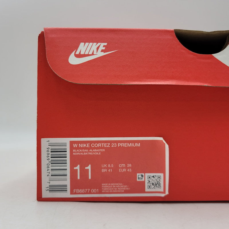 【中古美品】【メンズ】 NIKE ナイキ W CORTEZ 23 PREMIUM FB6877-001 ウィメンズ コルテッツ 23 プレミアム スニーカー 靴 160-260823-as-03-izu サイズ：28cm カラー：BLACK/SAIL-ALABASTER 万代Net店