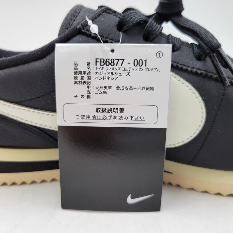 【中古美品】【メンズ】 NIKE ナイキ W CORTEZ 23 PREMIUM FB6877-001 ウィメンズ コルテッツ 23 プレミアム スニーカー 靴 160-260823-as-03-izu サイズ：28cm カラー：BLACK/SAIL-ALABASTER 万代Net店