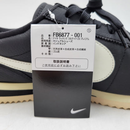 【中古美品】【メンズ】 NIKE ナイキ W CORTEZ 23 PREMIUM FB6877-001 ウィメンズ コルテッツ 23 プレミアム スニーカー 靴 160-260823-as-03-izu サイズ：28cm カラー：BLACK/SAIL-ALABASTER 万代Net店
