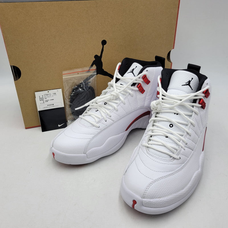 【中古美品】【メンズ】 NIKE ナイキ AIR JORDAN 12 RETRO CT8013-106 エア ジョーダン 12 レトロ スニーカー 靴 160-260823-as-07-izu サイズ：27.5cm カラー：WHITE/BLACK-UNIVERSITY RED 万代Net店