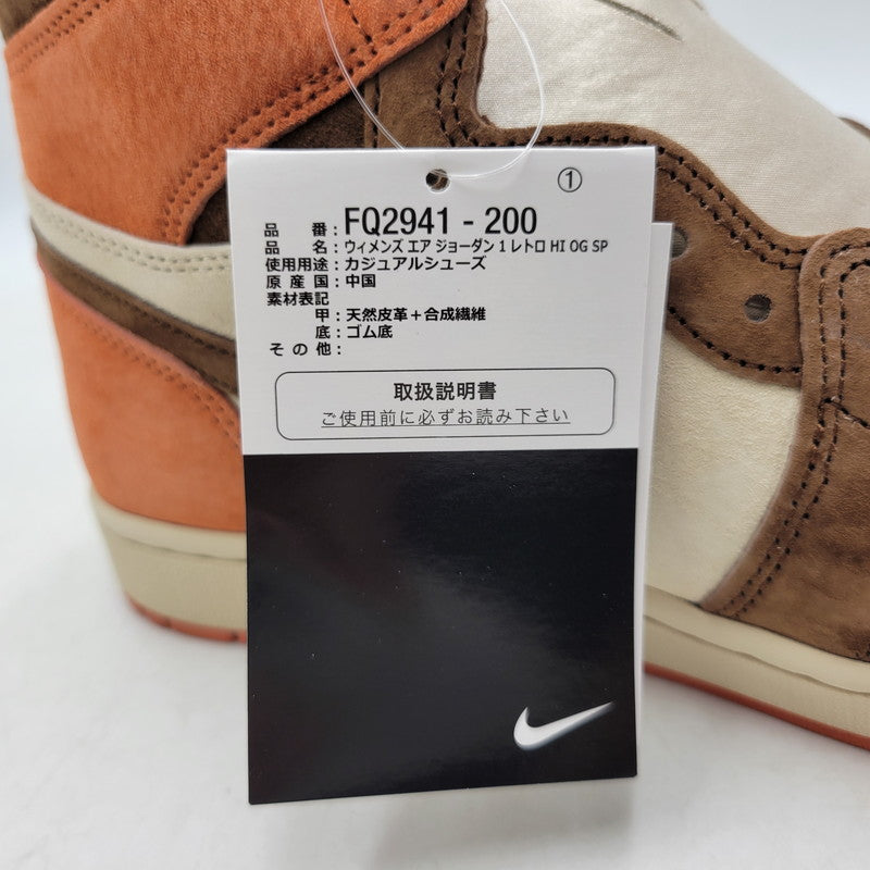 【中古美品】【メンズ】 NIKE ナイキ W AIR JORDAN 1 RETRO HI OG SP FQ2941-200 ウィメンズ エア ジョーダン 1 レトロ ハイ OG SP スニーカー 靴 160-260823-as-08-izu サイズ：28cm カラー：CACAO WOW/CACAO WOW 万代Net店