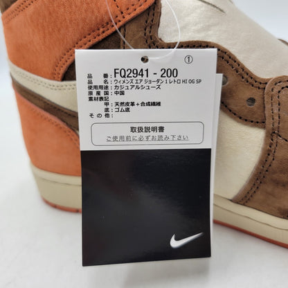 【中古美品】【メンズ】 NIKE ナイキ W AIR JORDAN 1 RETRO HI OG SP FQ2941-200 ウィメンズ エア ジョーダン 1 レトロ ハイ OG SP スニーカー 靴 160-260823-as-08-izu サイズ：28cm カラー：CACAO WOW/CACAO WOW 万代Net店