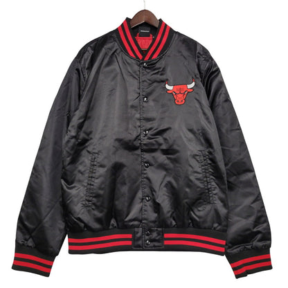 【中古美品】【メンズ】 NEWERA ニューエラ 13102980 SATIN WORDMARK BOMBER JACKET サテン ワードマーク ボンバー ジャケット CHIBUL アウター 148-260824-ya-05-izu サイズ：XL カラー：ブラック 万代Net店
