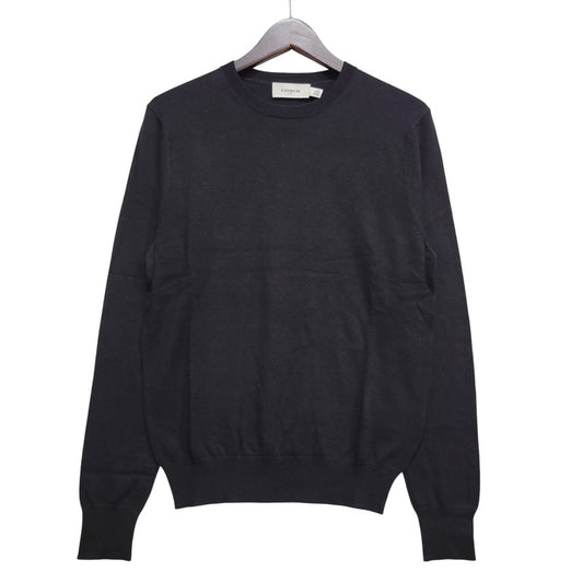 【中古品】【メンズ】 COACH コーチ WOOL KNIT SHIRT 58895U ウール ニット 141-260903-as-07-izu サイズ：XXS カラー：ブラック 万代Net店