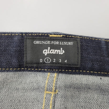 【中古品】【メンズ】 glamb グラム POLY DENIM PANTS GB16WT/P15 ポリー デニムパンツ ジーンズ 153-260903-as-14-izu サイズ：1 カラー：インディゴ 万代Net店