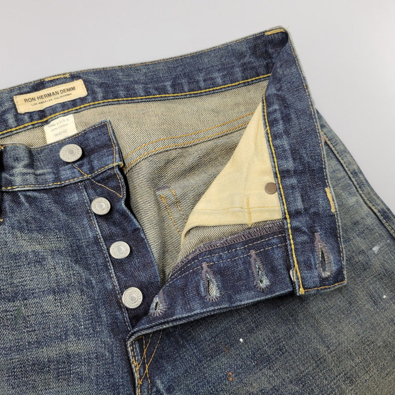 【中古品】【メンズ】 RON HERMAN DENIM ロンハーマン デニム RHD02-GP-B01 USA製 GENEVA DENIM PANTS ジュネーバ デニム パンツ ズボン ボトムス 152-260824-ya-03-izu サイズ：29×32 カラー：インディゴ 万代Net店