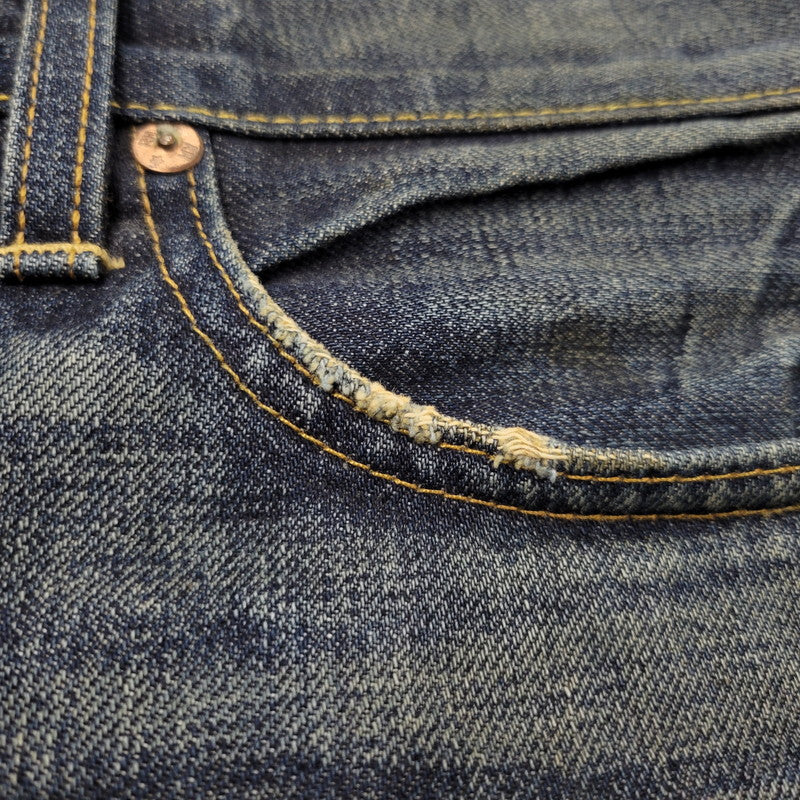 【中古品】【メンズ】 RON HERMAN DENIM ロンハーマン デニム RHD02-GP-B01 USA製 GENEVA DENIM PANTS ジュネーバ デニム パンツ ズボン ボトムス 152-260824-ya-03-izu サイズ：29×32 カラー：インディゴ 万代Net店
