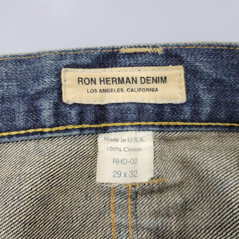 【中古品】【メンズ】 RON HERMAN DENIM ロンハーマン デニム RHD02-GP-B01 USA製 GENEVA DENIM PANTS ジュネーバ デニム パンツ ズボン ボトムス 152-260824-ya-03-izu サイズ：29×32 カラー：インディゴ 万代Net店