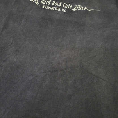 【中古品】【メンズ】 HARD ROCK CAFE ハードロックカフェ USA製 TRIBAL LOGO L S TEE トライバル ロゴ ロングスリーブ Tシャツ トップス 長袖 146-260906-ya-08-izu サイズ：L カラー：ブラック 万代Net店