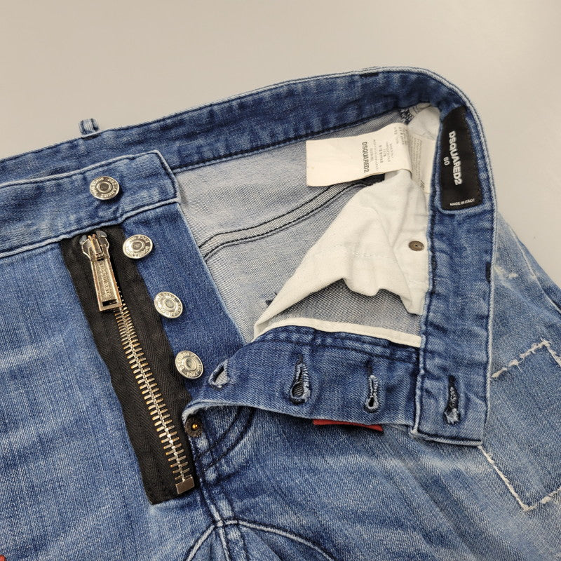 【中古品】【メンズ】 DSQUARED2 ディースクエアード S74LB0424 TIDY BIKER JEAN タイディ バイカー ジーン デニム パンツ ズボン ボトムス 152-260824-ya-02-izu サイズ：50 カラー：インディゴ 万代Net店