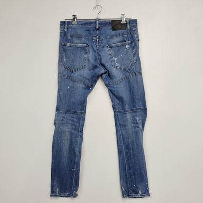 【中古品】【メンズ】 DSQUARED2 ディースクエアード S74LB0424 TIDY BIKER JEAN タイディ バイカー ジーン デニム パンツ ズボン ボトムス 152-260824-ya-02-izu サイズ：50 カラー：インディゴ 万代Net店