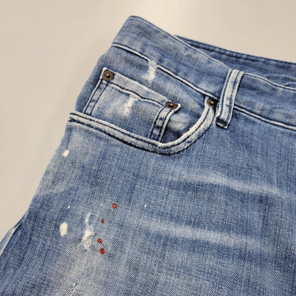 【中古品】【メンズ】 DSQUARED2 ディースクエアード S74LB0424 TIDY BIKER JEAN タイディ バイカー ジーン デニム パンツ ズボン ボトムス 152-260824-ya-02-izu サイズ：50 カラー：インディゴ 万代Net店