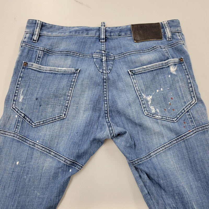 【中古品】【メンズ】 DSQUARED2 ディースクエアード S74LB0424 TIDY BIKER JEAN タイディ バイカー ジーン デニム パンツ ズボン ボトムス 152-260824-ya-02-izu サイズ：50 カラー：インディゴ 万代Net店