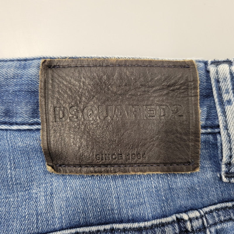 【中古品】【メンズ】 DSQUARED2 ディースクエアード S74LB0424 TIDY BIKER JEAN タイディ バイカー ジーン デニム パンツ ズボン ボトムス 152-260824-ya-02-izu サイズ：50 カラー：インディゴ 万代Net店