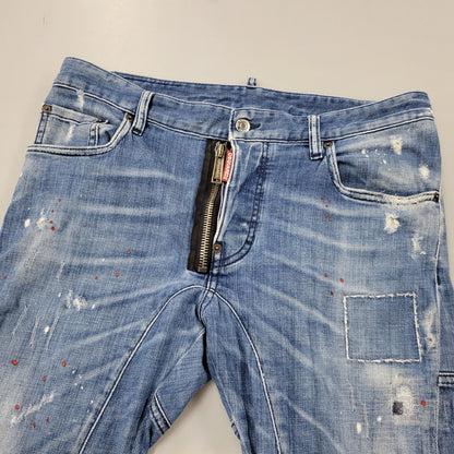 【中古品】【メンズ】 DSQUARED2 ディースクエアード S74LB0424 TIDY BIKER JEAN タイディ バイカー ジーン デニム パンツ ズボン ボトムス 152-260824-ya-02-izu サイズ：50 カラー：インディゴ 万代Net店