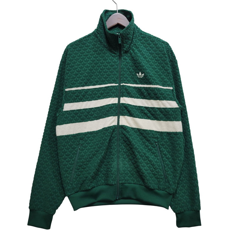 【中古品】【メンズ】 adidas アディダス MONOGRAM TRACK JACKET JD0696 モノグラム トラックジャケット 148-260903-as-10-izu サイズ：S カラー：グリーン 万代Net店