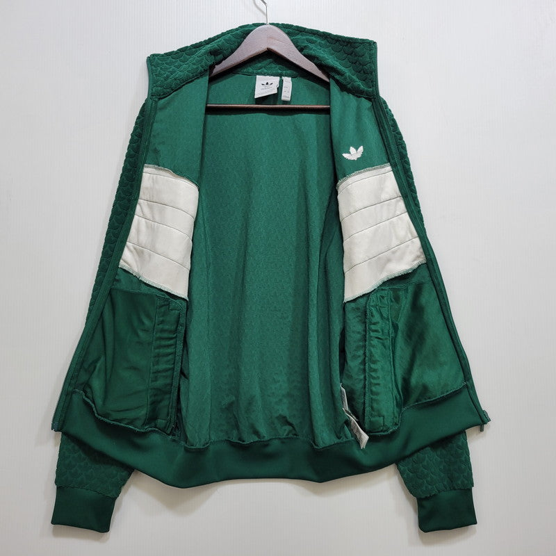 【中古品】【メンズ】 adidas アディダス MONOGRAM TRACK JACKET JD0696 モノグラム トラックジャケット 148-260903-as-10-izu サイズ：S カラー：グリーン 万代Net店