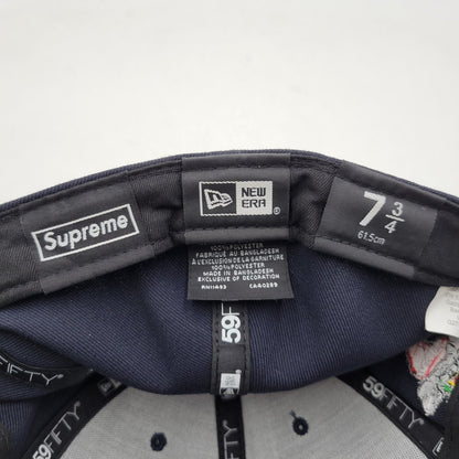 【中古品】【メンズ】 SUPREME シュプリーム 24FW GRINCH BOX LOGO NEW ERA グリンチ ボックス ロゴ ニューエラ キャップ 帽子 185-260823-yn-03-izu サイズ：7 3/4 カラー：ネイビー 万代Net店