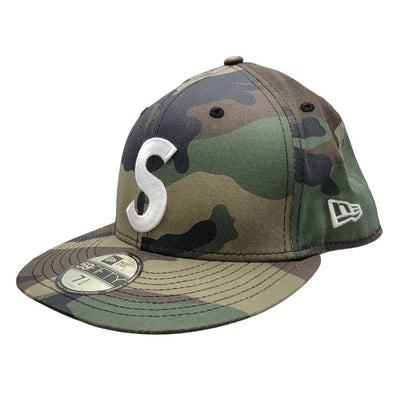【中古品】【メンズ】 SUPREME シュプリーム 24FW SCREW BALL S LOGO NEW ERA スクリュー ボール エス ロゴ ニューエラ キャップ 帽子 185-260823-yn-04-izu サイズ：7 3/4 カラー：ウッドランドカモ 万代Net店